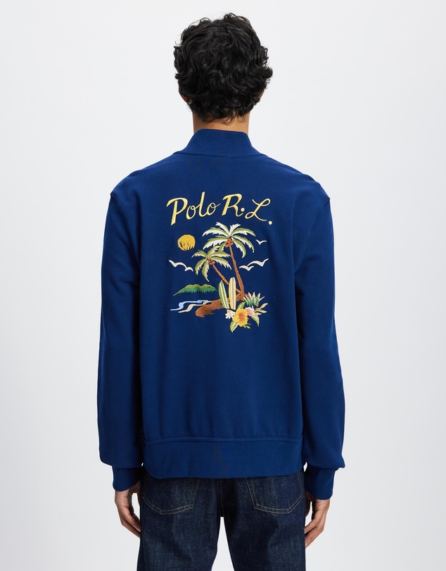 Polo Ralph Lauren - Embroidered Loopback Fleece Jacket - ICONIC EXCLUSIVE