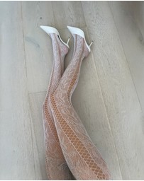 High Heel Jungle - Noir Stem Venom Lace Tights