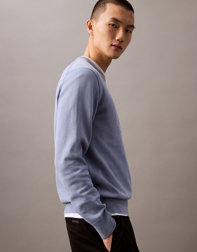 Calvin Klein Jeans - Smooth Cotton Monogram Logo Jumper