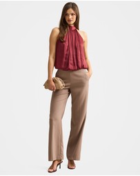 Forever New - Jasmine Bubble Hem Halter Neck Top
