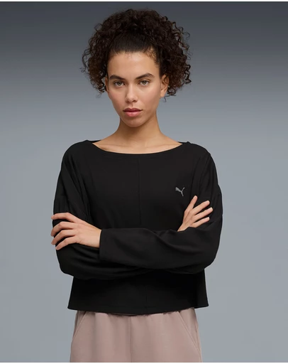 Puma - CLOUDSPUN Rib Slouch Boxy Tee - Women