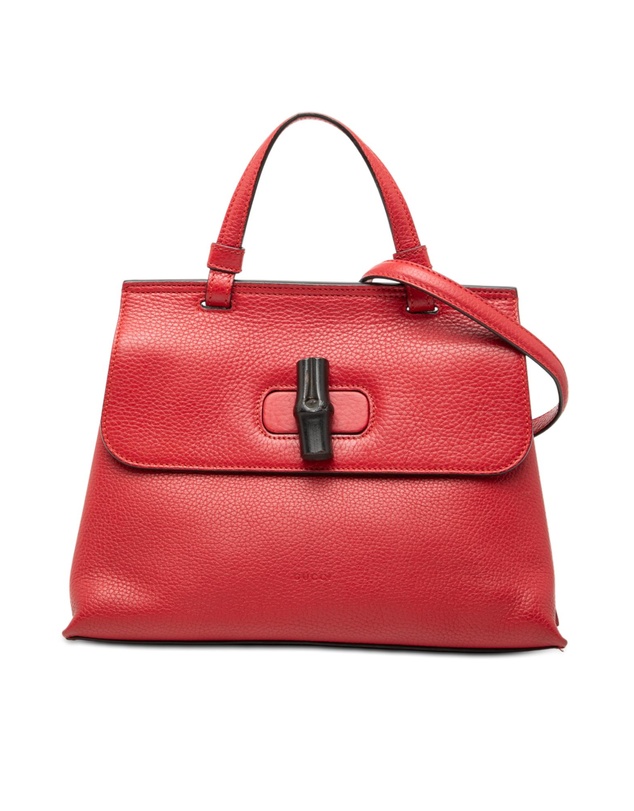 Pre-Loved by Azura Reborn - Pre-Loved Small Leather Bamboo Daily Satchel