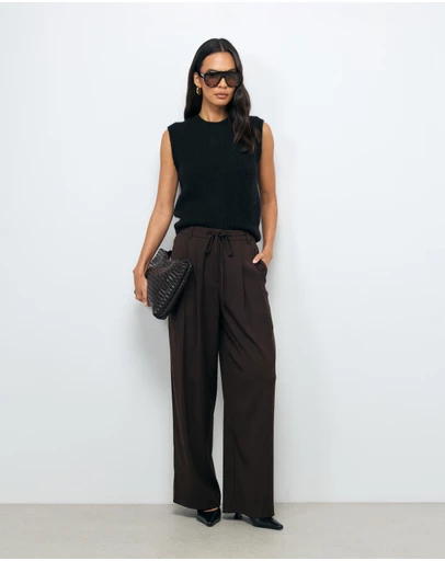 AERE - Calista Relaxed Suiting Pants