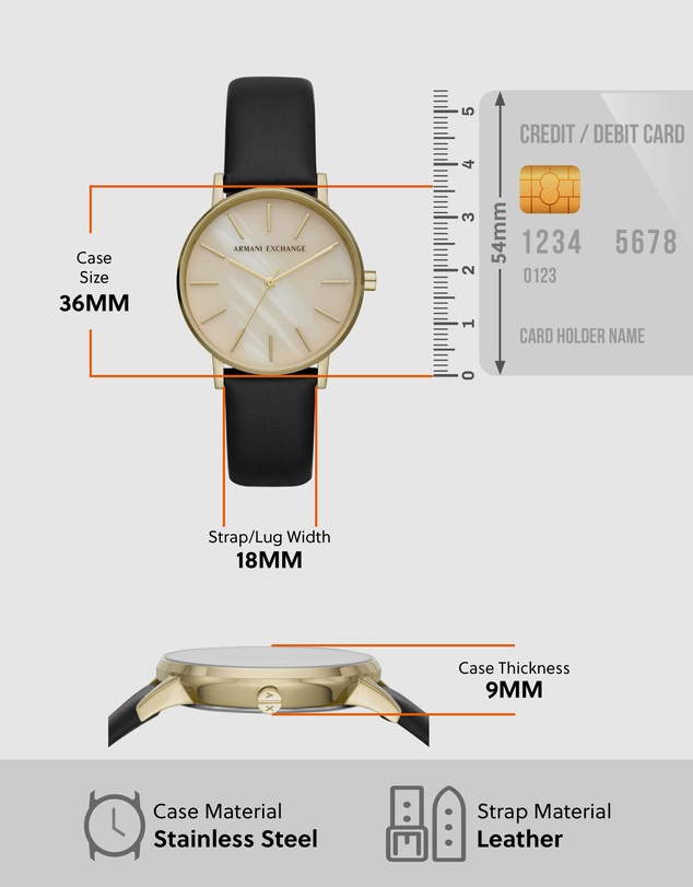 Armani Exchange - Black Analogue Watch