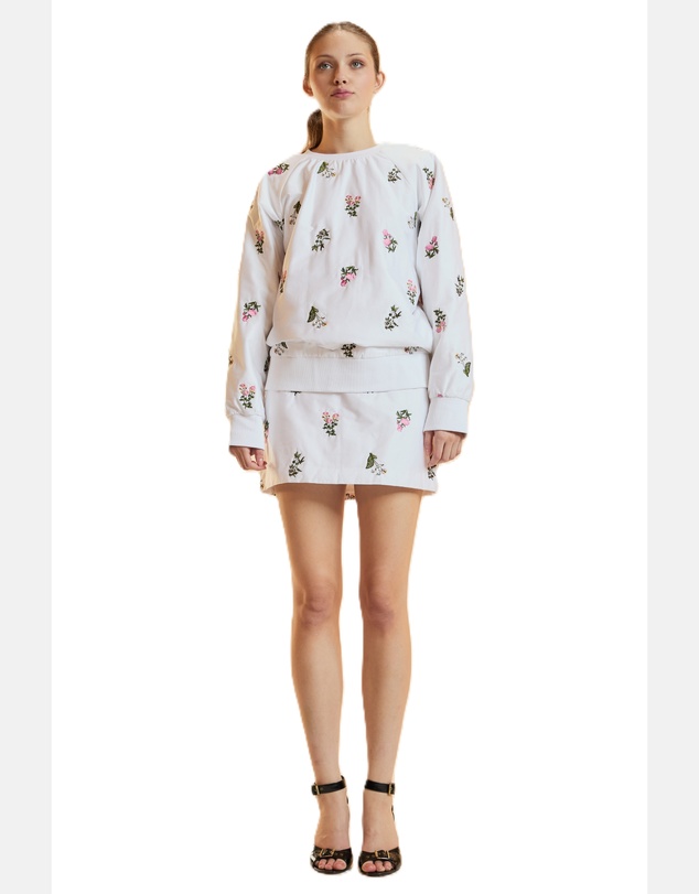 Cynthia Rowley - Embroidered Mini Skirt