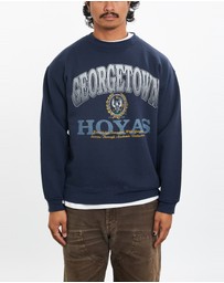 Vintage by The Real Deal - Pre Loved - 90s NCAA University of Georgetown Hoyas Sweatshirt