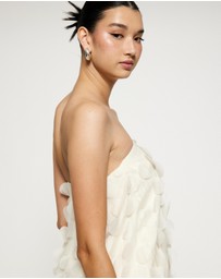 Lover - Este Ruffle Strapless Mini Dress