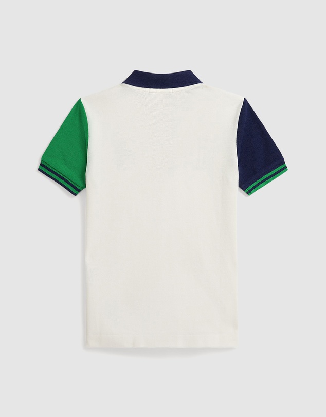 Polo Ralph Lauren - Color-Blocked Mesh Polo Shirt - Kids