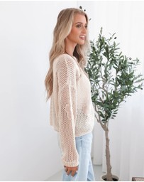 Esther & Co - Pacino Knit Top - Oat