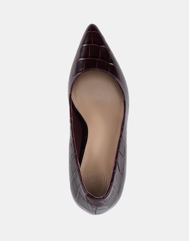 Wittner - Ravyn Croc Embossed Leather Pumps