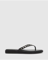 Nakedvice - The Tahnee Black Studded Thong