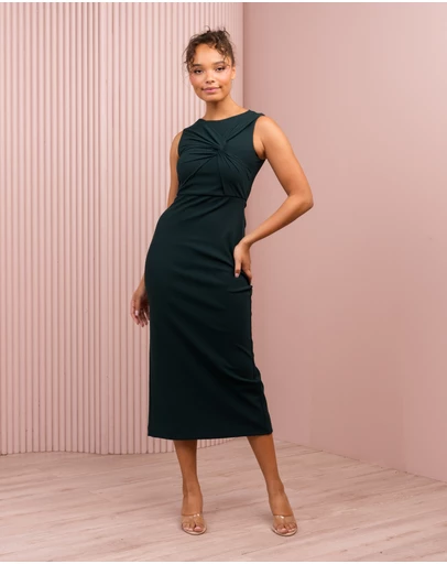 Azzurielle - Raven Sleeveless Midi Dress