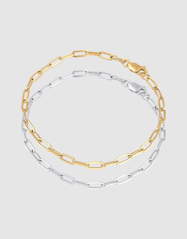 Elli Jewelry - Jewery Set Bracelets Bicolor 925 Sterling Silver
