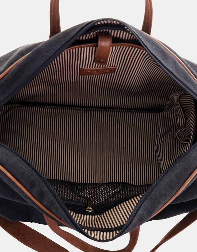Pierre Cardin - Pierre Cardin Canvas Buckle Overnight Bag
