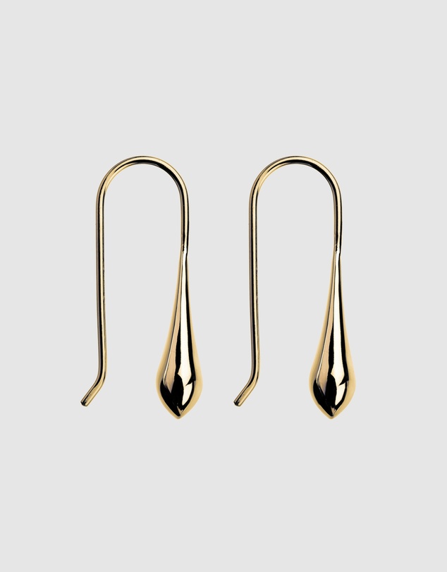 Najo - My Silent Tears Yellow Gold Earring
