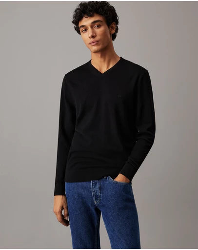 Calvin Klein - Merino Wool V-neck Jumper