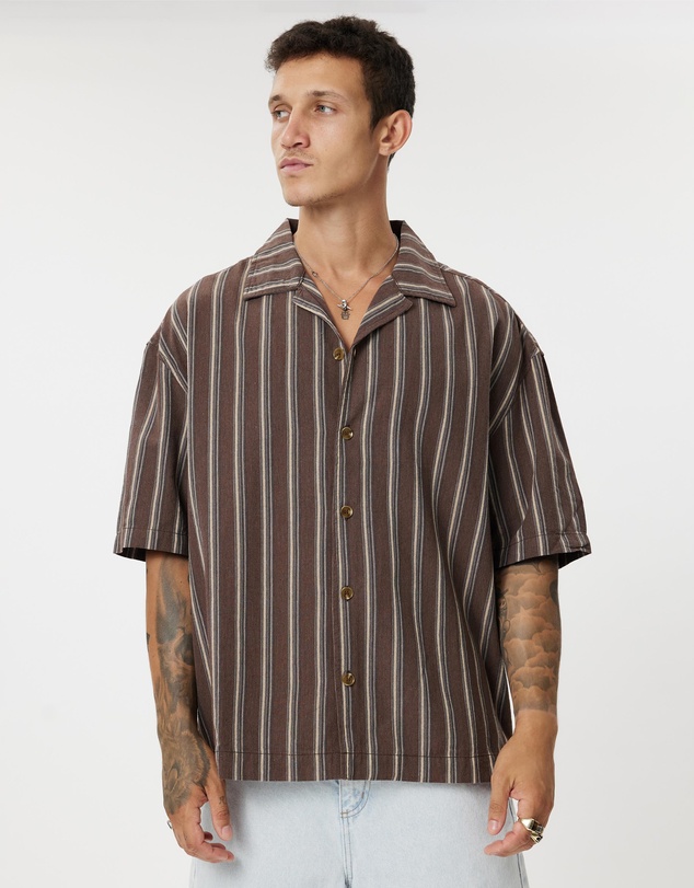 Rhythm - Baja Relaxed Stripe SS Shirt