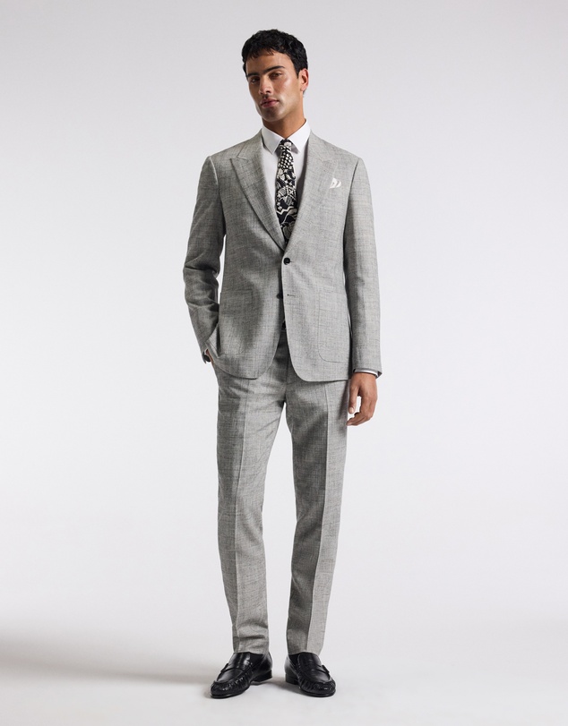 Calibre - Crossweave Suit Jacket Silver
