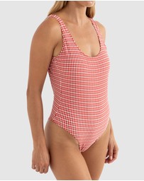 Rhythm - Lola Check Scoop Neck One Piece Swimsuit