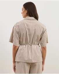 Atmos&Here - Niva Striped Relaxed Shirt
