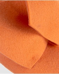 Max Alexander - Winter Orange Felt Pillbox with Bow