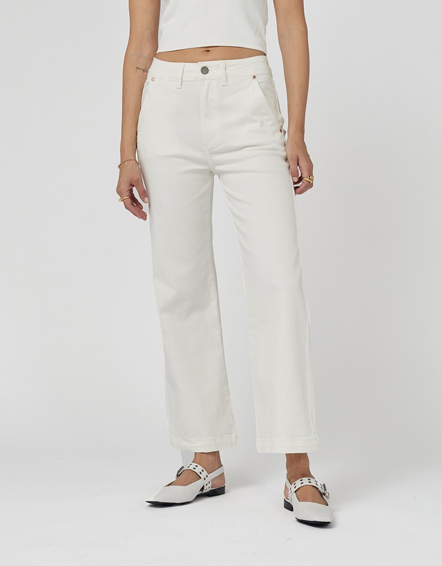 DRICOPER DENIM - Cody Ivory Kick Flare Trouser