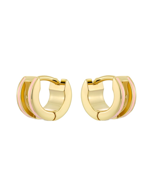Ted Baker - ROLO: Classic Colour Enamel Roll Huggie Earrings