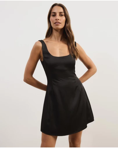 Atmos&Here - Janie Satin Mini Dress