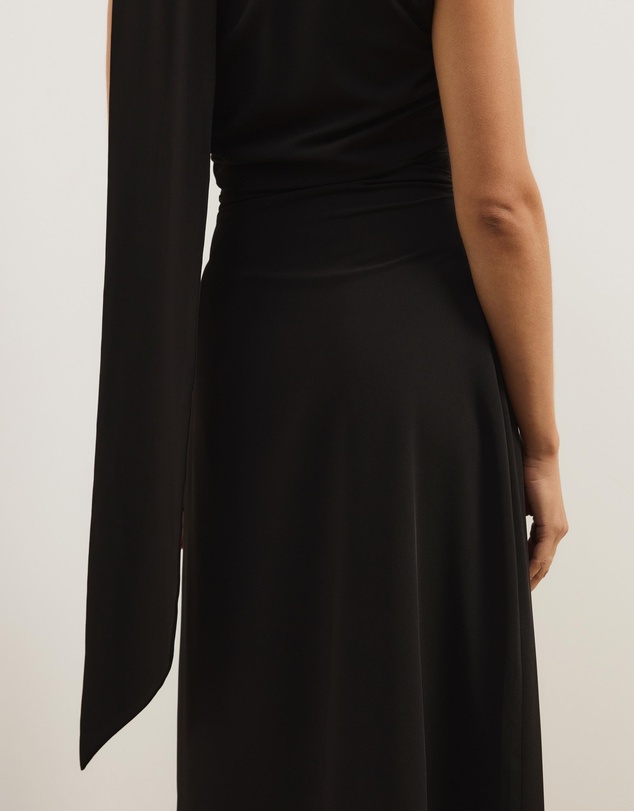 Atmos&Here - Zoey Asymmetrical Scarf Midi Dress