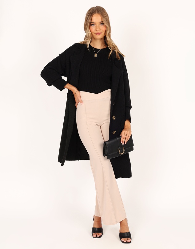 Petal & Pup - Ivy Button Front Coatigan - Black