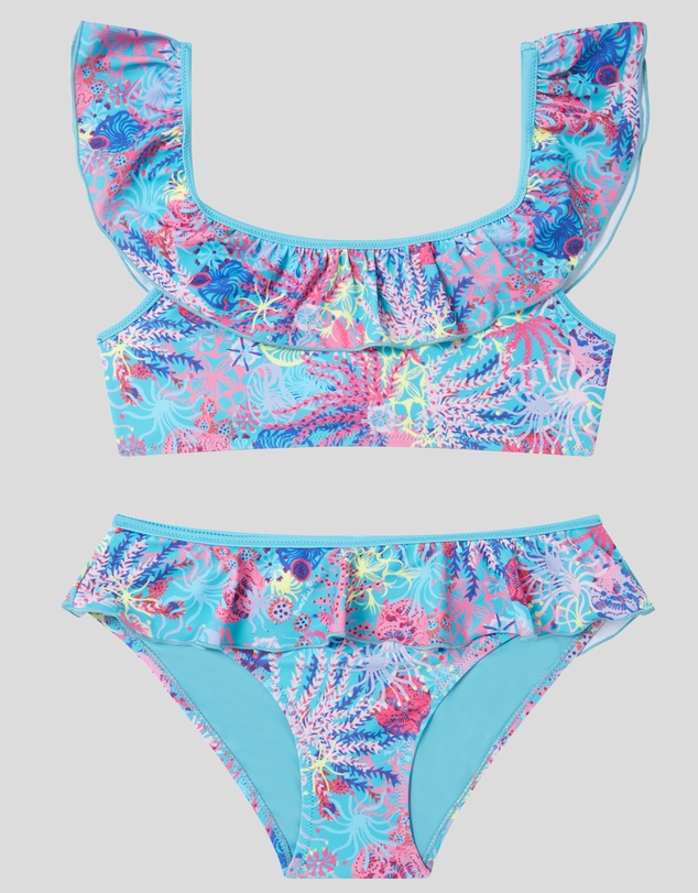 Boardies - Boardies Coral Older Girls Ruffles Bikini Set