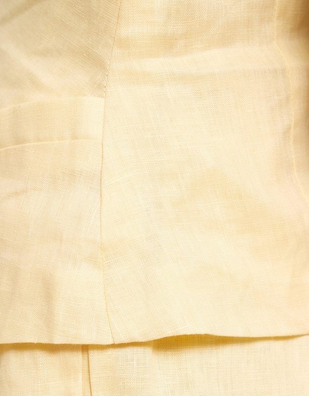 AERE - Ana Linen Button Front Halter Top