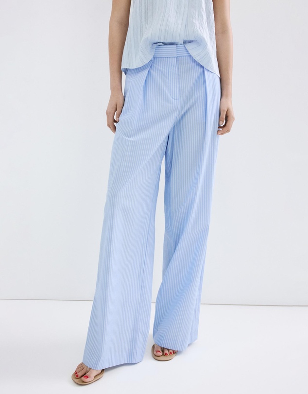 M.N.G - Pinstripe Lyocell Trousers