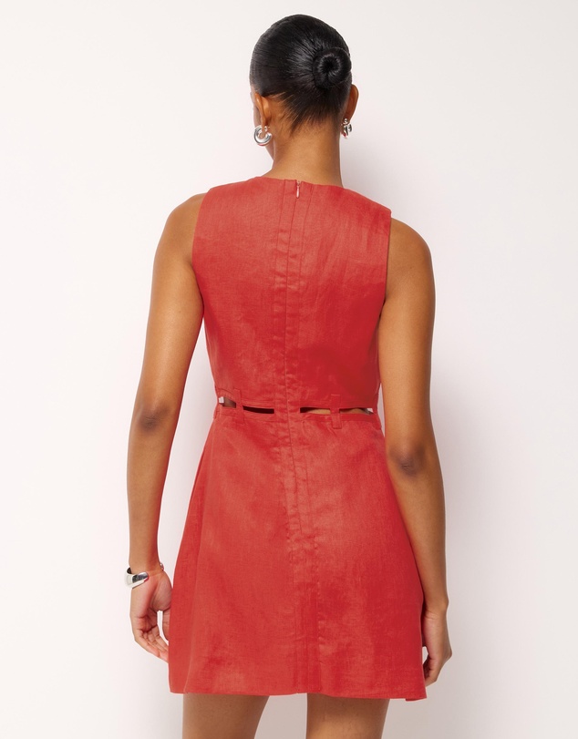 AERE - Noa Linen Mini Dress