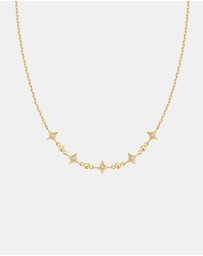 Ania Haie - Gold Sparkling Star Station Necklace