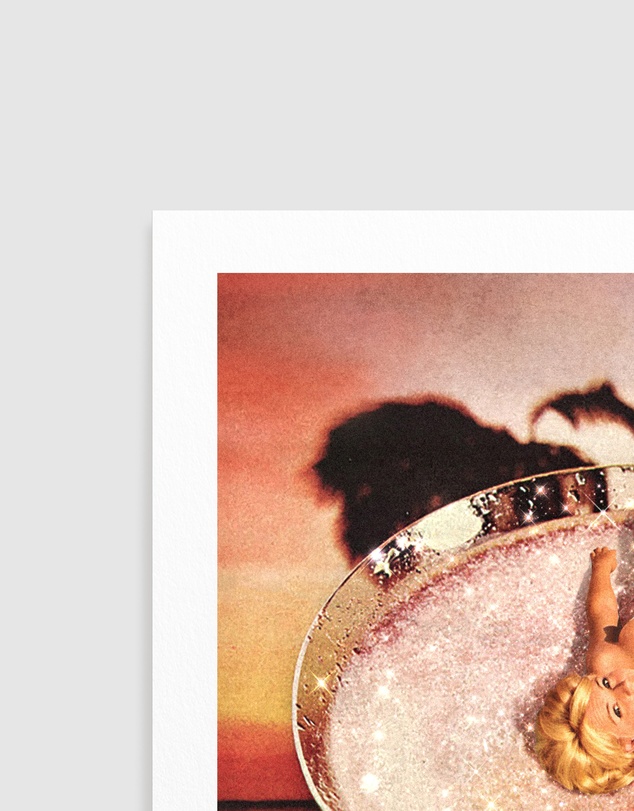 Olive et Oriel - Glitter Pink Margarita by Vertigo Artography Art Print