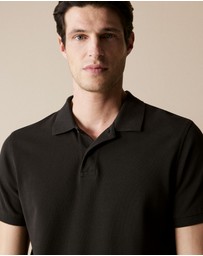Trenery - Classic Pique Polo in Black