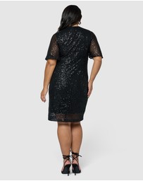 Pink Dusk by Curve Project - Tales from the Bar Sequin Mini Dress