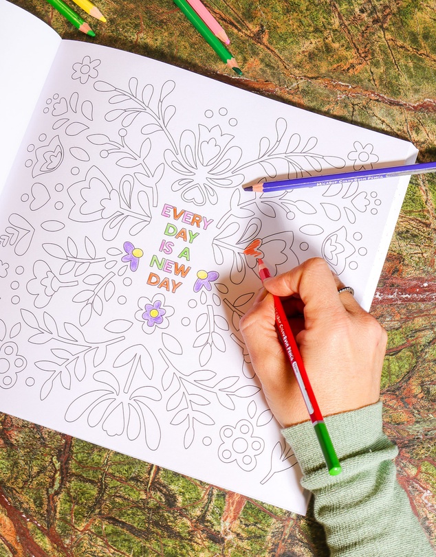 Journey Of Something - Affirmations Colouring Book
