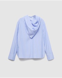 M.N.G - Striped Blouse With Handkerchief