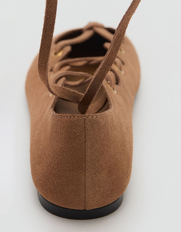 M.N.G - Lace Leather Flat