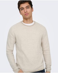 Only & Sons - Eric Structured Knit Pullover