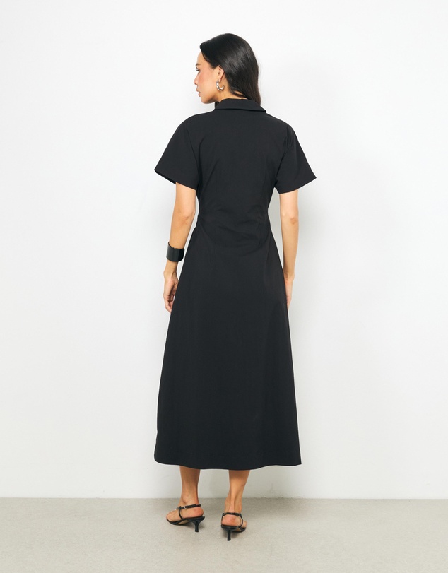 AERE - Tavie Cotton Midi Shirt Dress