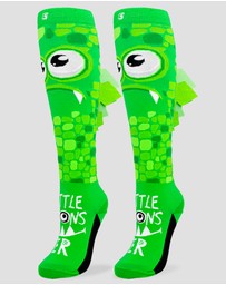 Crazy Skates - Crazy Socks Monster Green Knee-High Socks