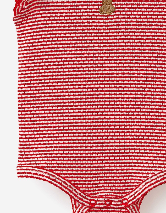 Cotton On Kids - Organic Pointelle Flutter Bubbysuit