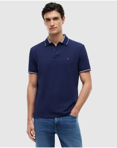 Tommy Hilfiger - Heritage Regular Fit Stripe Trim Polo Shirt