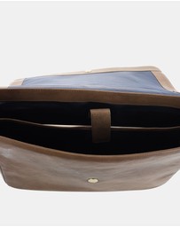 Pierre Cardin - Pierre Cardin Men's Leather Messenger Bag