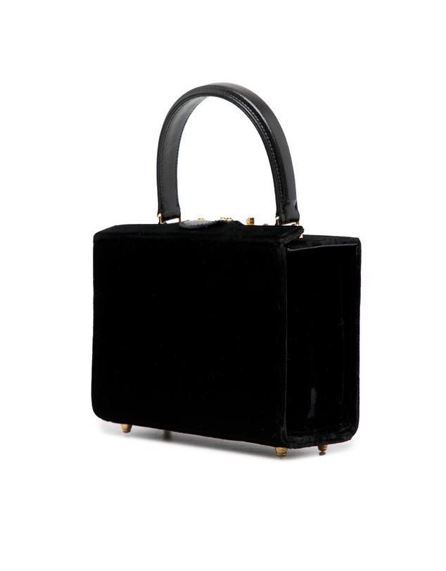 Pre-Loved by Azura Reborn - Pre-Loved Velvet Push Lock Box Satchel