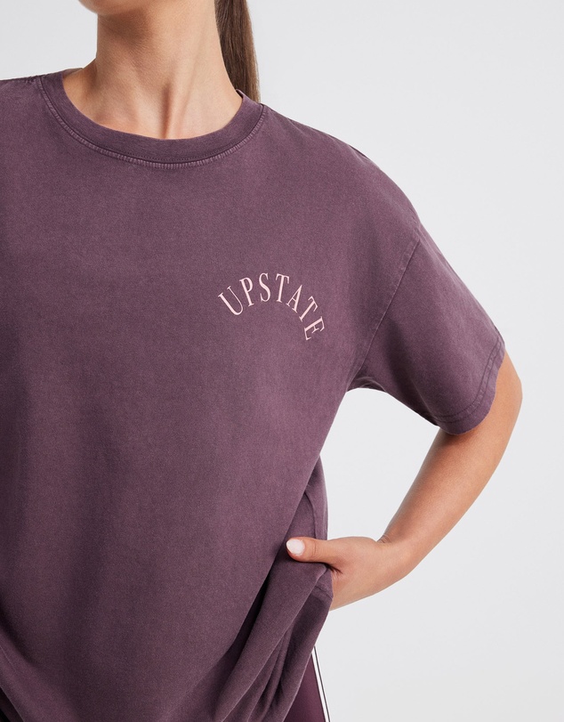 Upstate - Thrive Tee - Washed Merlot