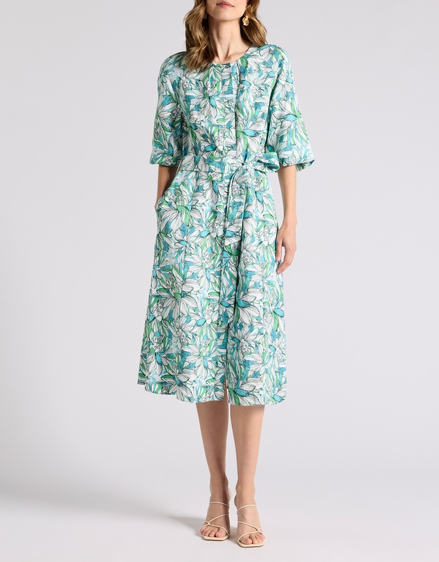 David Lawrence - Mirabeau Linen Blend Dress